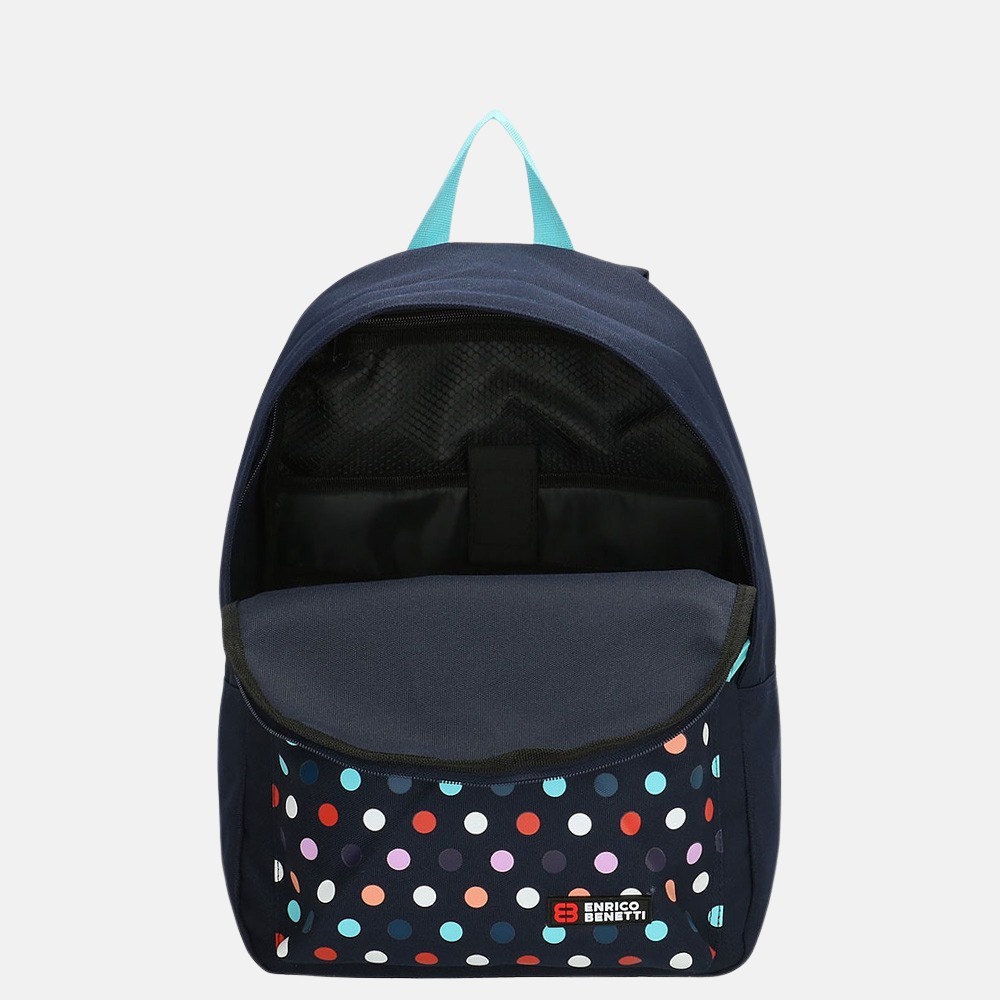 Enrico Benetti Amsterdam City rugzak dots blue bij Duifhuizen
