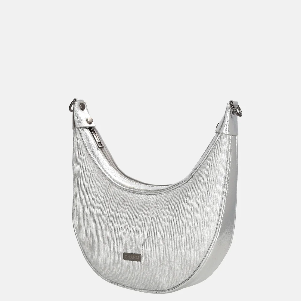 Charm London Kingsway schoudertas zilver bij Duifhuizen