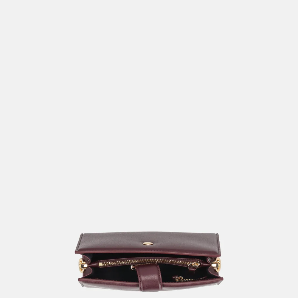 Tommy Hilfiger Heritage mini satchel handtas marzemino bij Duifhuizen