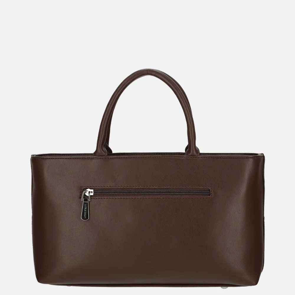 Daniele Donati handtas geblokt dark brown bij Duifhuizen