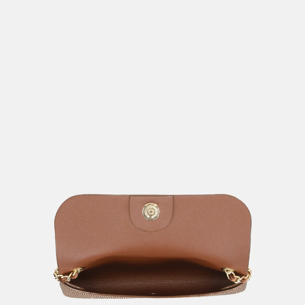 Flora & Co clutch strass marron bij Duifhuizen