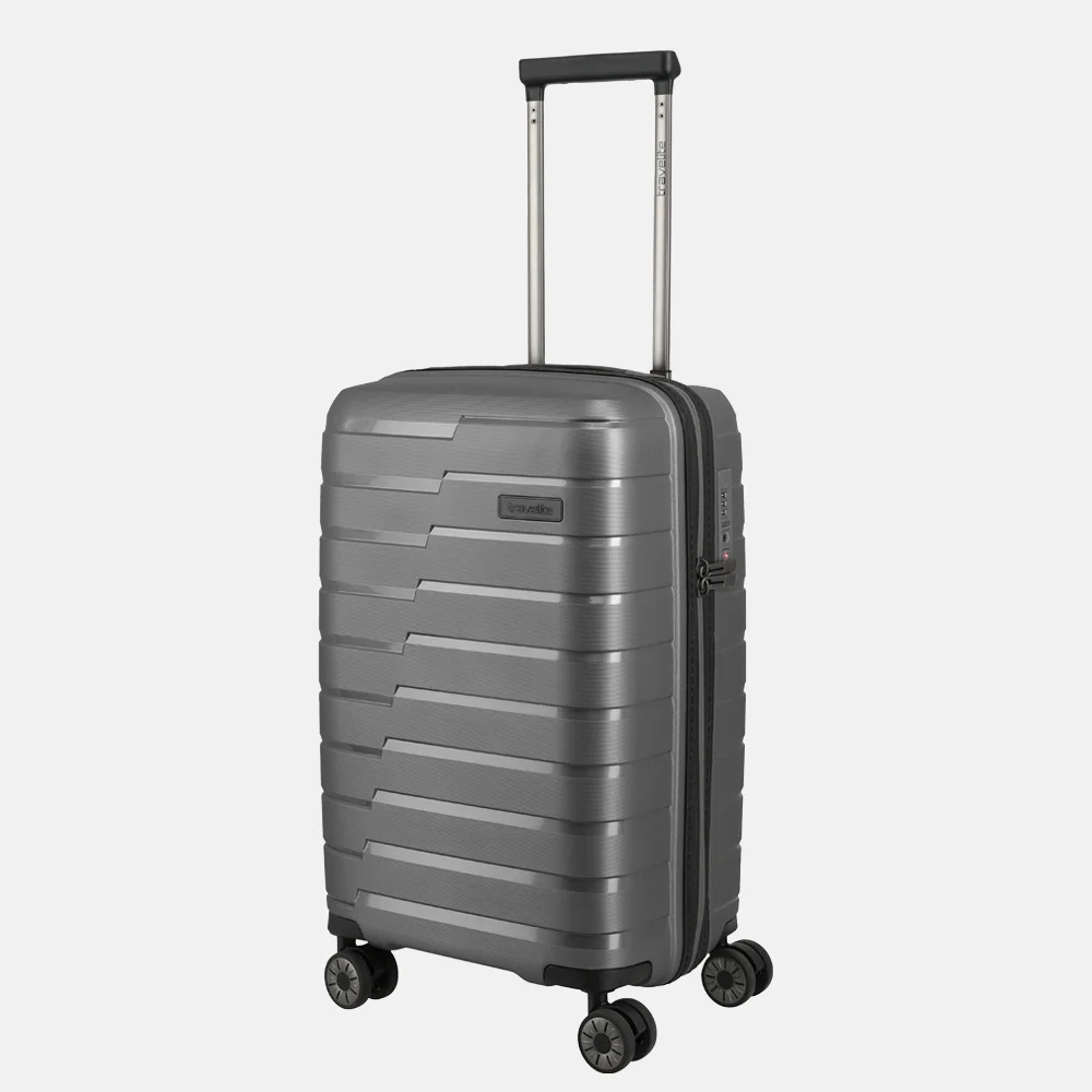 Travelite Air Base handbagage koffer slim 55 cm antraciet bij Duifhuizen