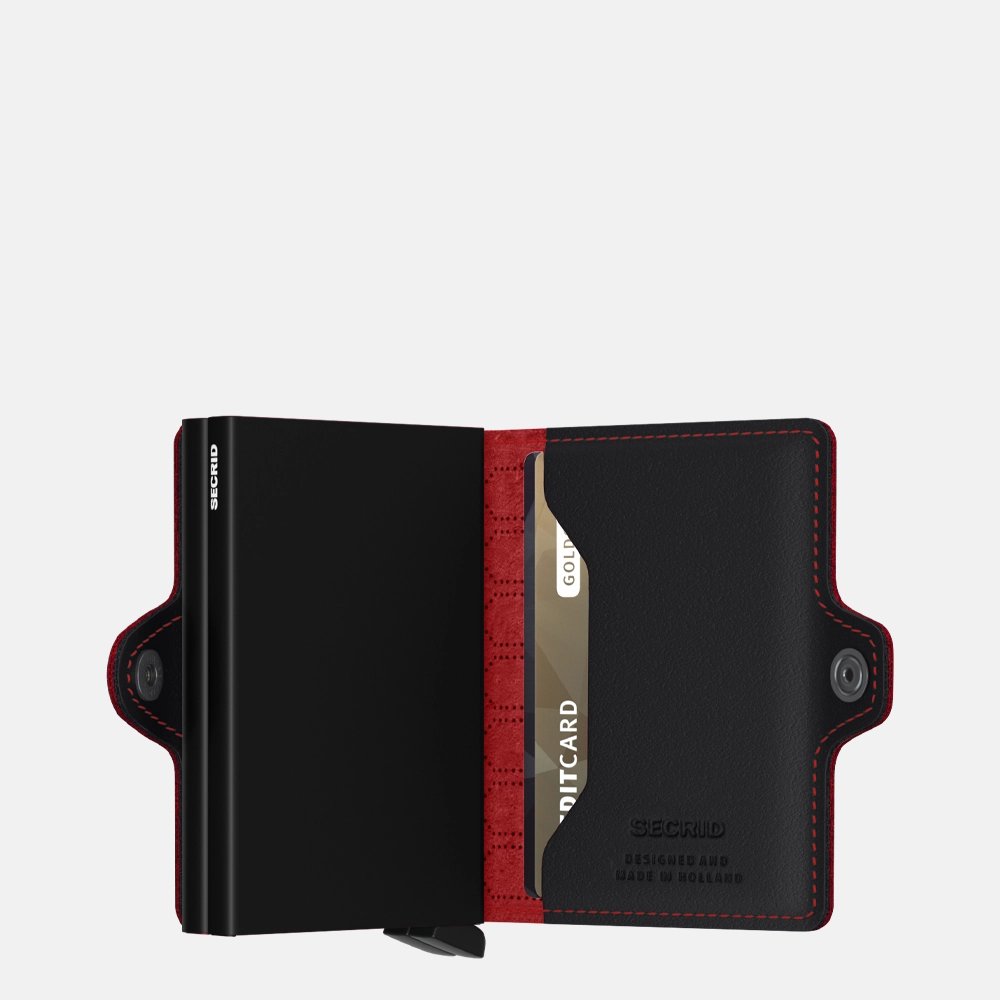 Secrid Twinwallet pasjeshouder fuel black-red bij Duifhuizen