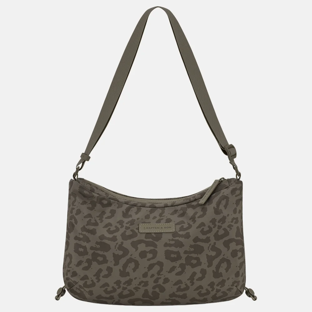 Kapten & Son Skara LEO crossbody tas S dark leopard
