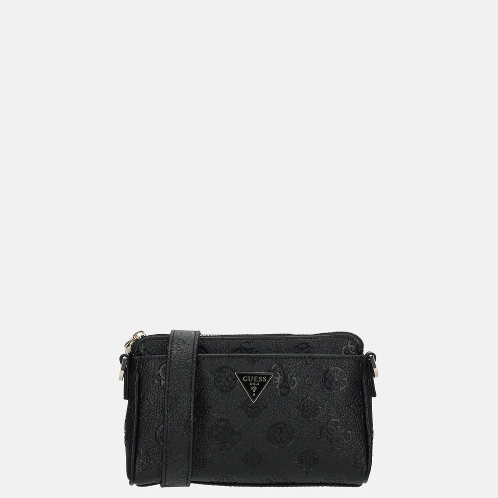 Guess Cresidia II mini crossbody top zipper Black Logo