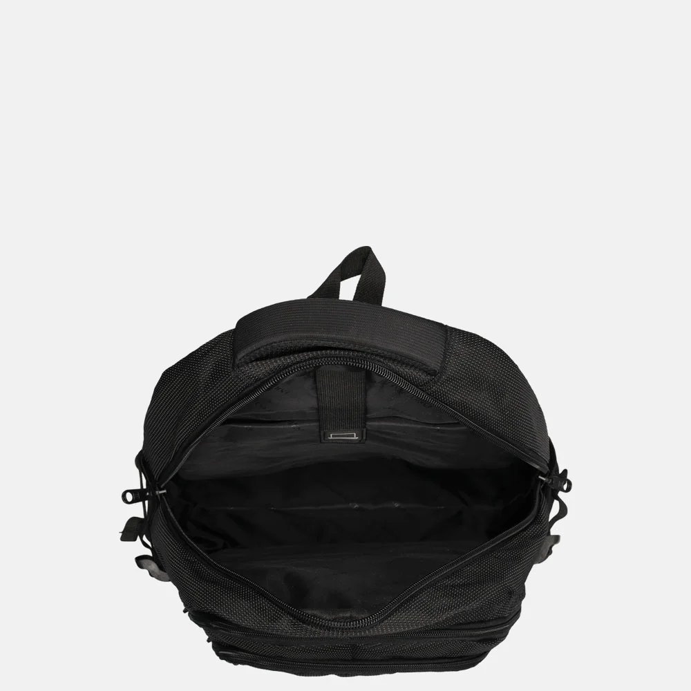 Enrico Benetti Santa Cruz rugzak 17 inch stippen zwart bij Duifhuizen