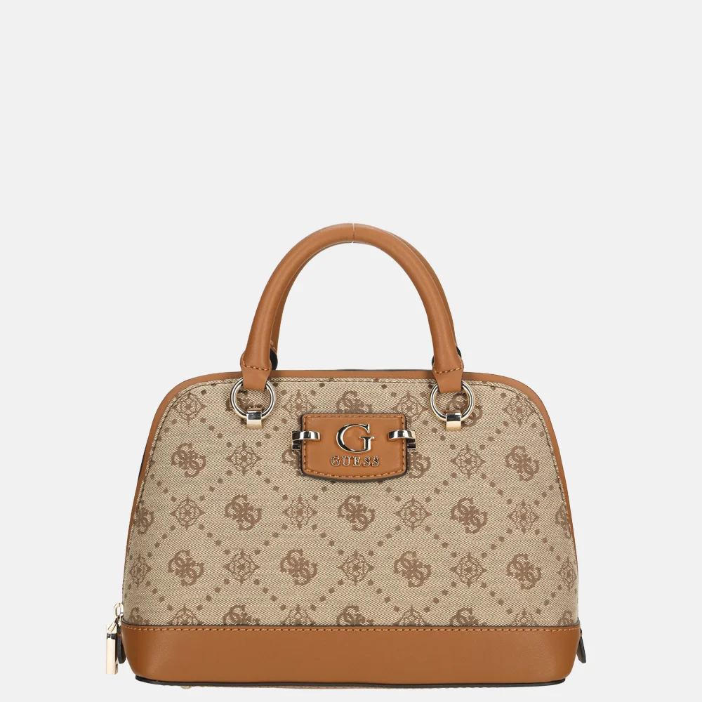 Guess Neda Dome handtas latte logo bij Duifhuizen