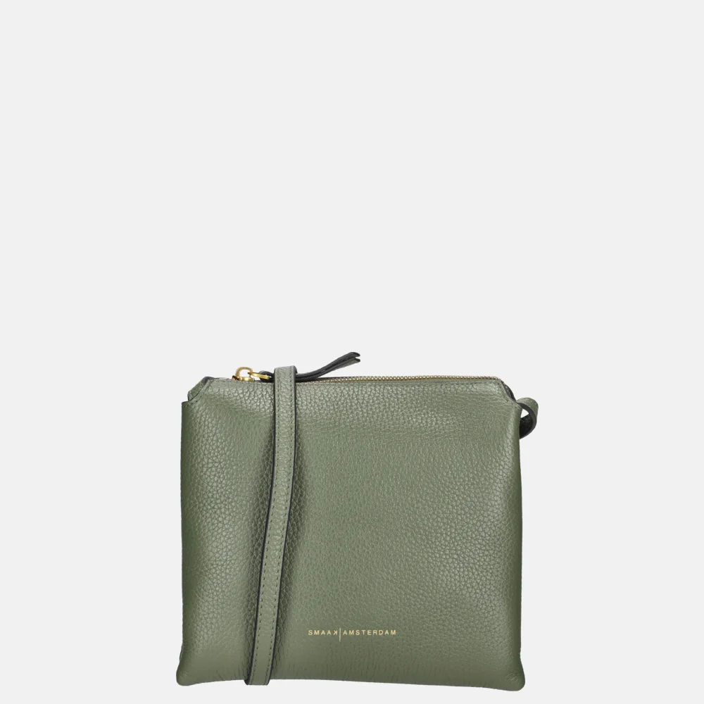 Smaak Amsterdam Jovi crossbody tas pine 022542-Groen