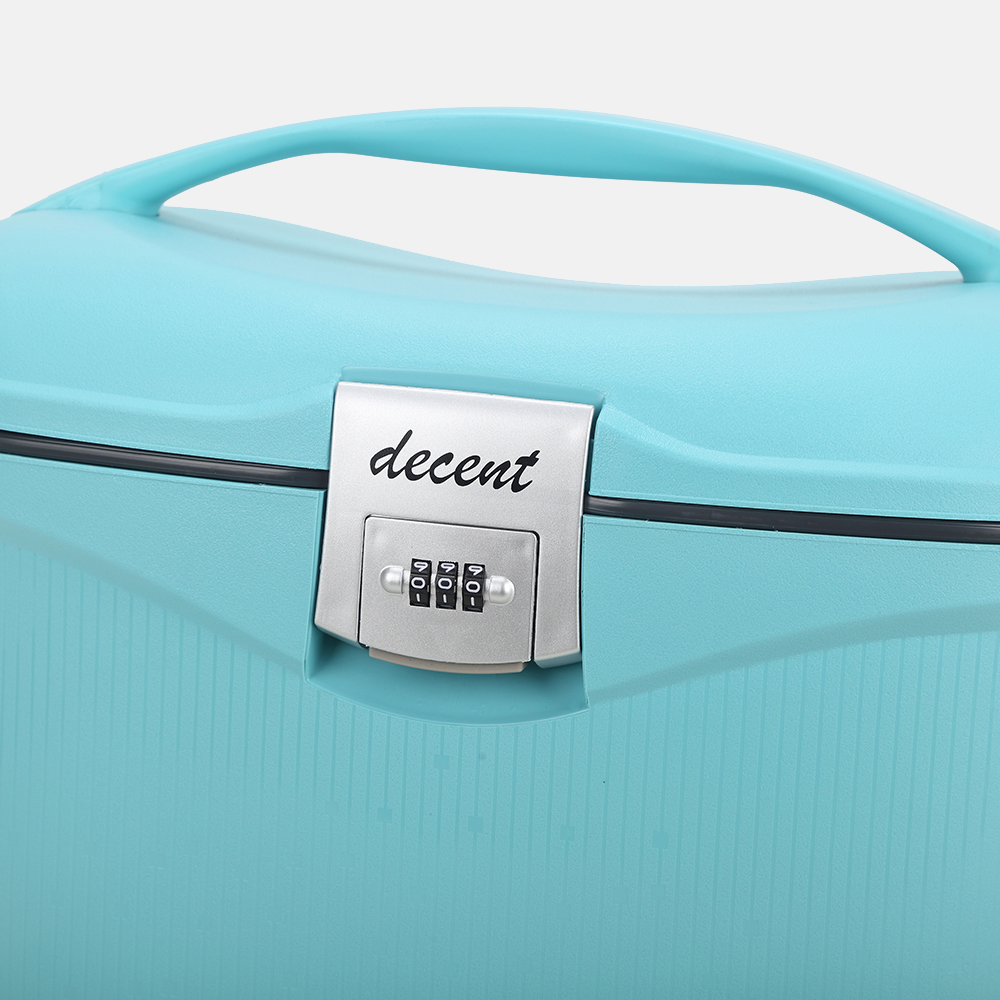 Decent beautycase lichtblauw bij Duifhuizen