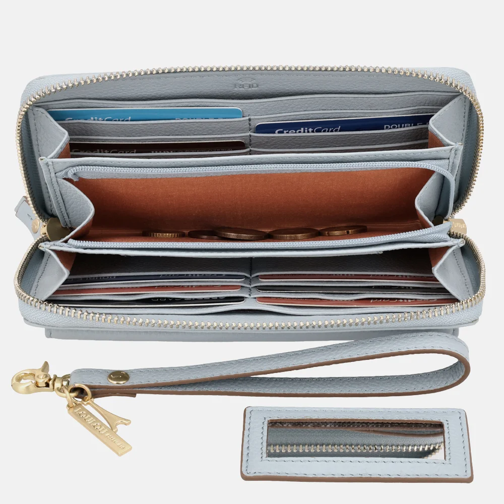 Loulou Essentiels SLB portemonnee blue aura bij Duifhuizen