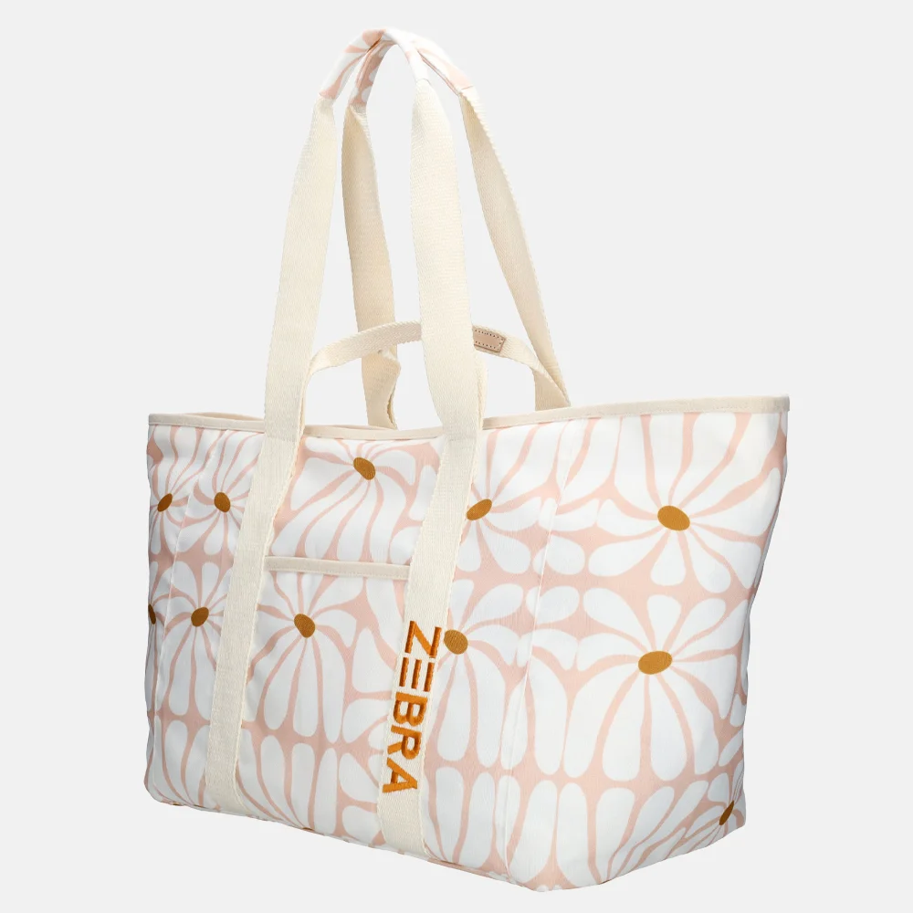 Zebra Trends Elise strandtas retro roze bij Duifhuizen