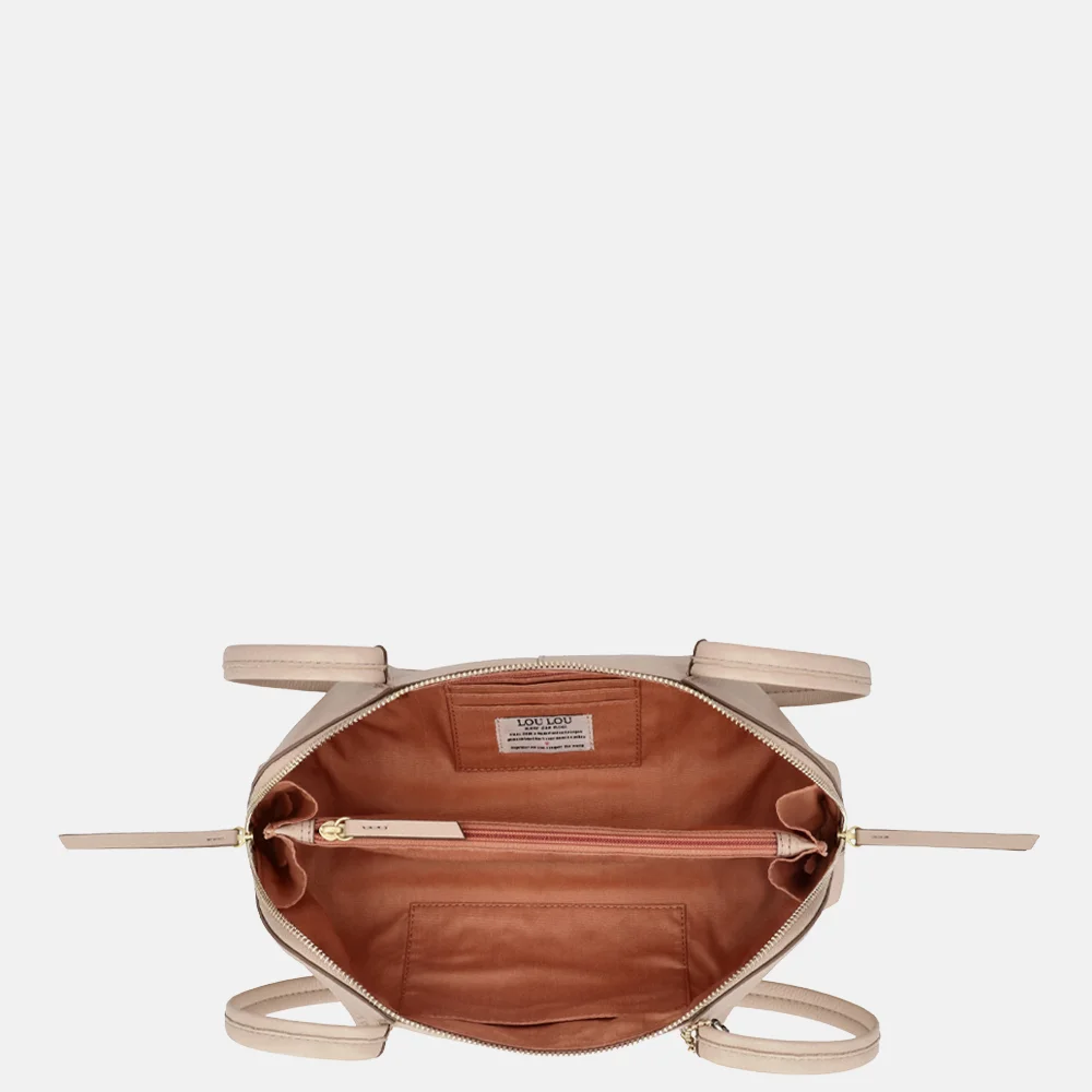 Loulou Essentiels Elodie schoudertas cashmere bij Duifhuizen
