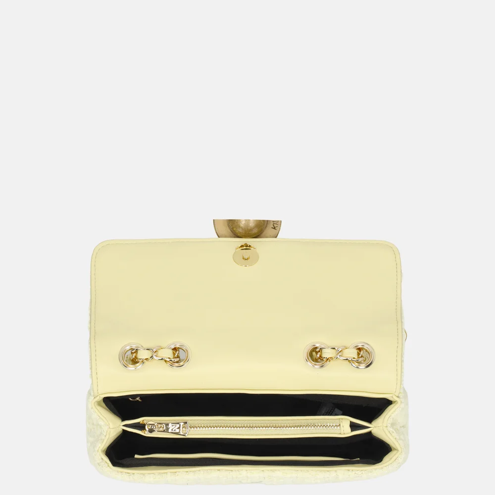 Nikkie Ann schoudertas tweed lemonade bij Duifhuizen