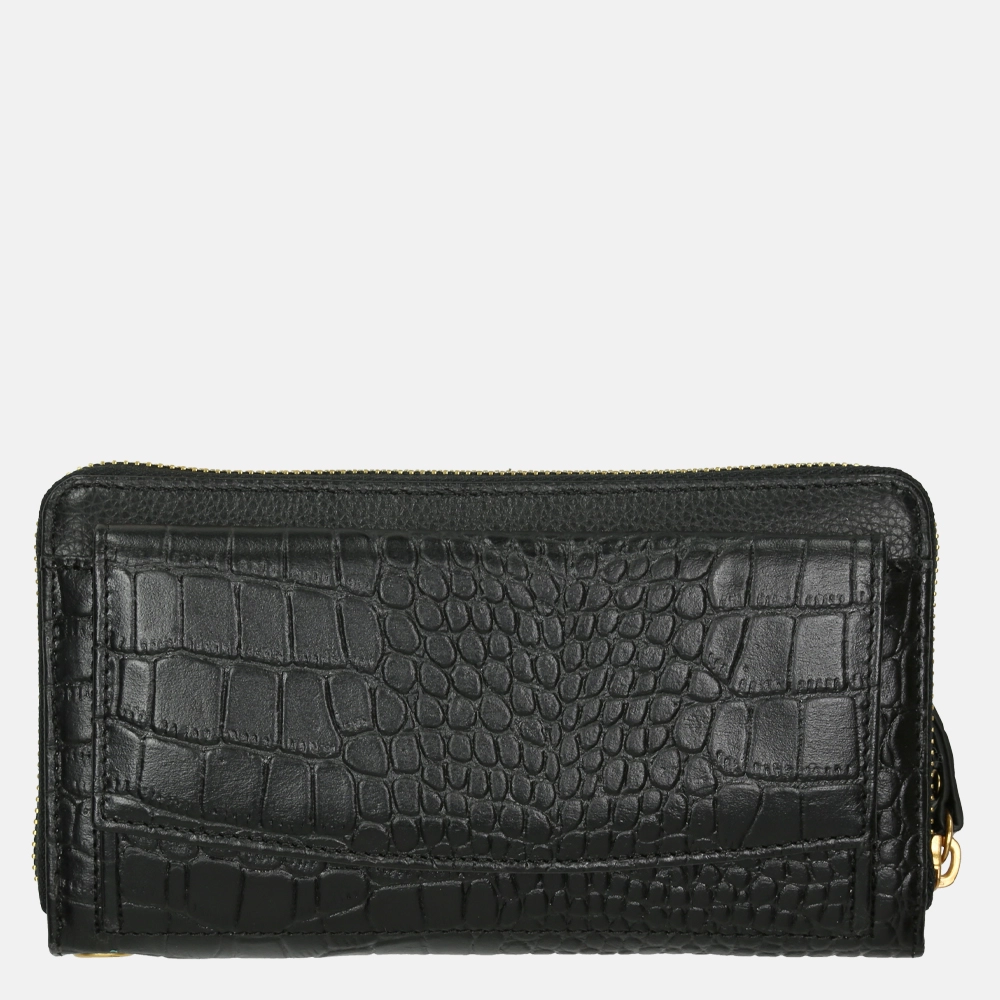 Loulou Essentiels SLB Croco Ally portemonnee black