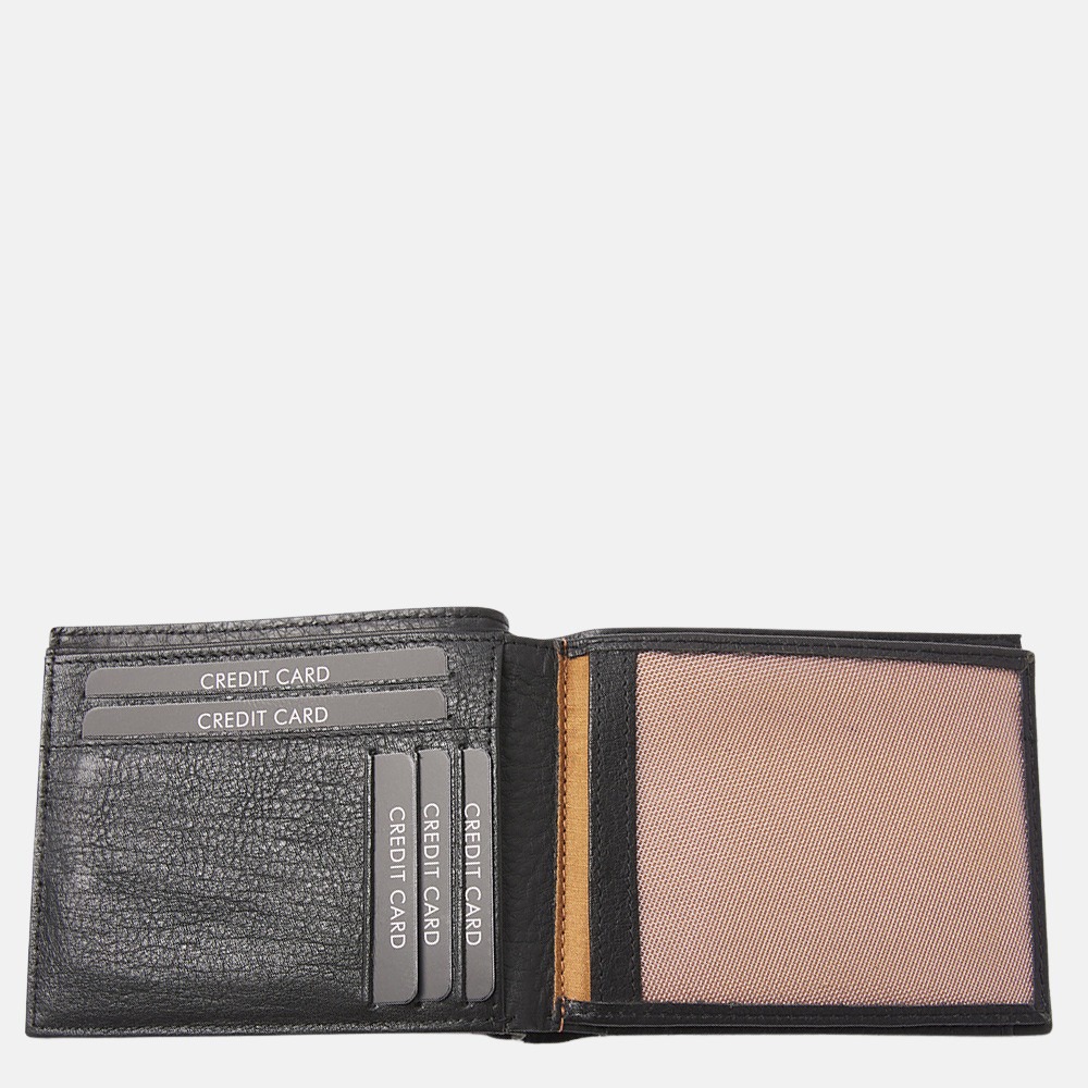 dR Amsterdam billfold black bij Duifhuizen