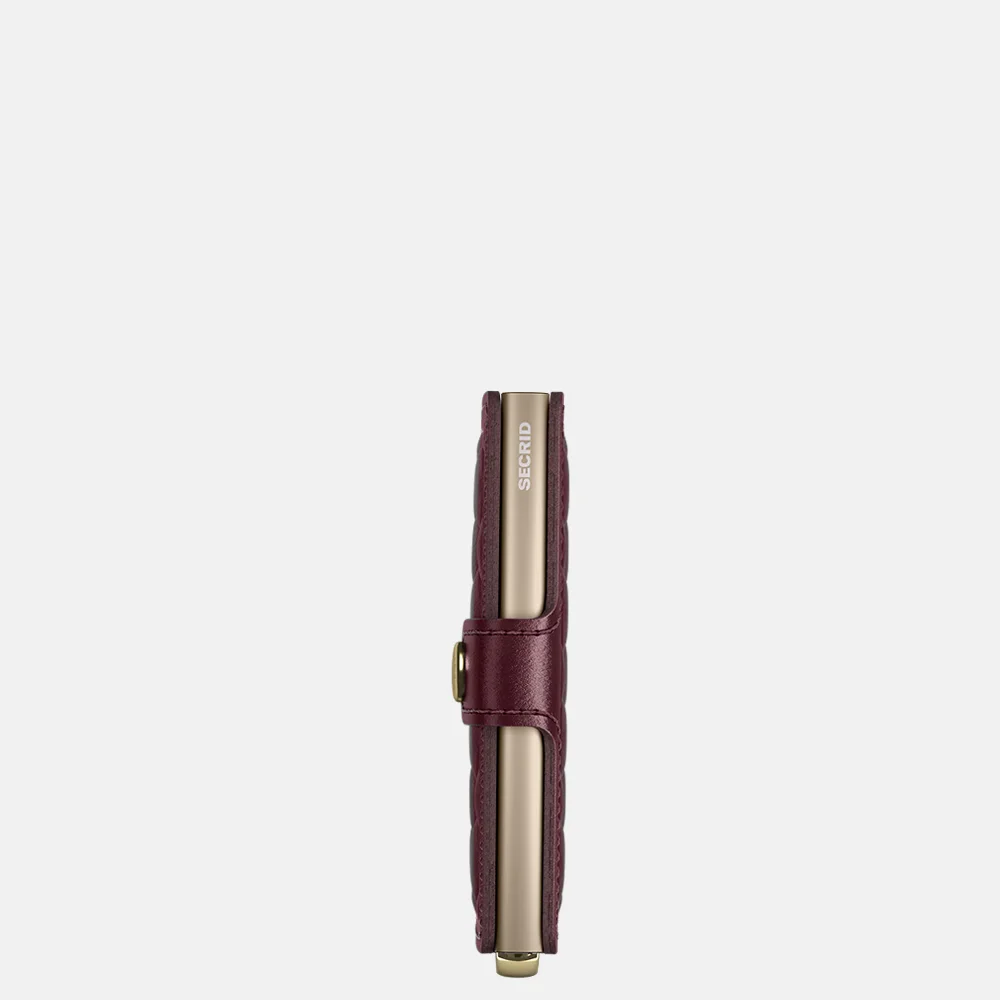 Secrid Miniwallet Emboss pasjeshouder diamond bordeaux + bij Duifhuizen