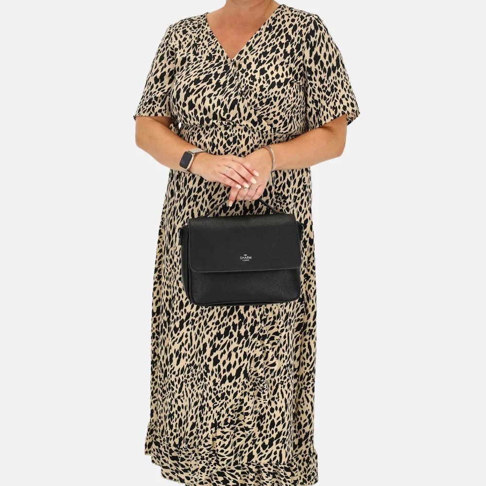 Charm London Mulberry street crossbody tas zwart bij Duifhuizen