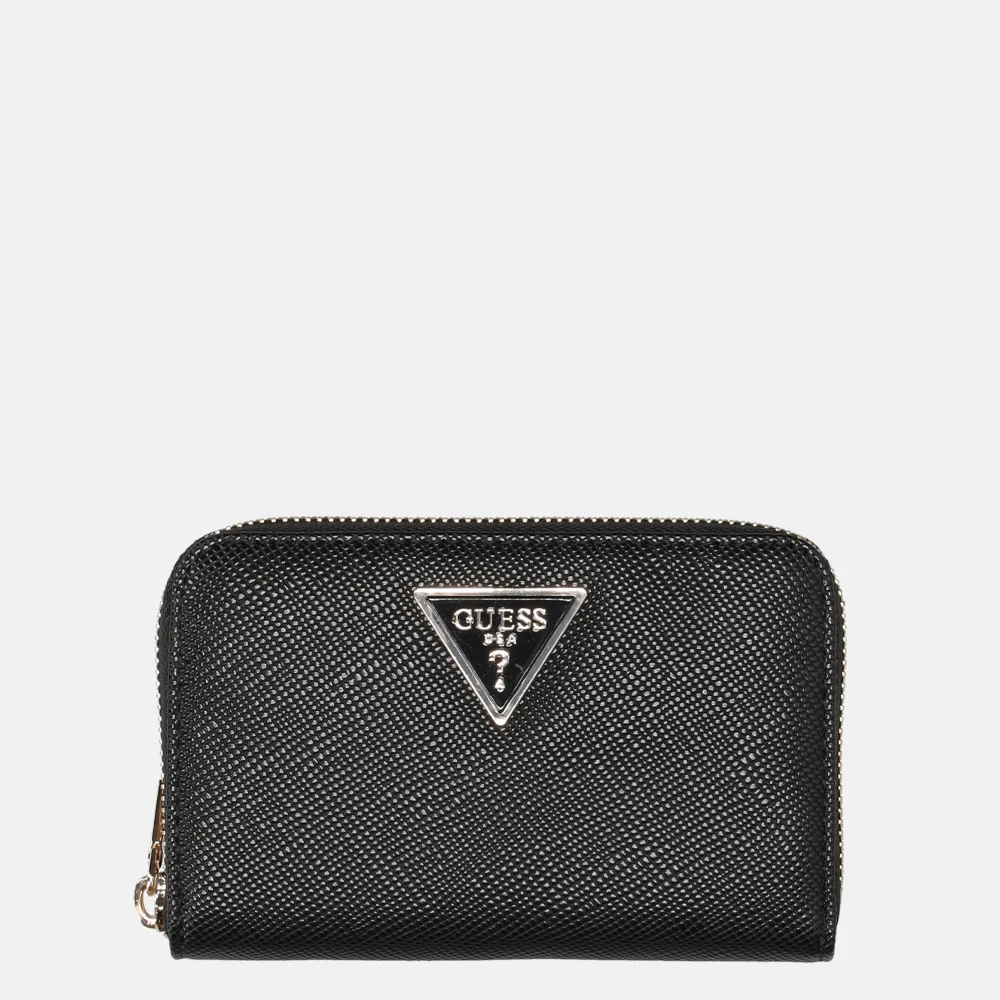 Guess Laurel ritsportemonnee M black bij Duifhuizen