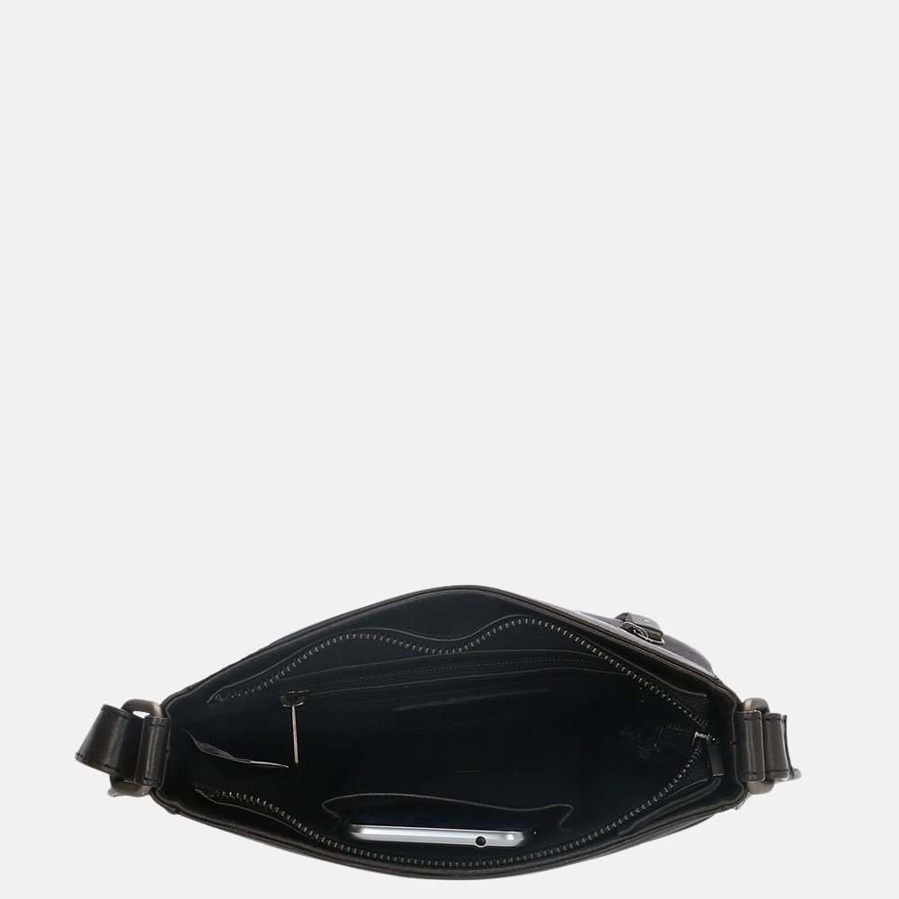 Micmacbags Porto schoudertas black bij Duifhuizen