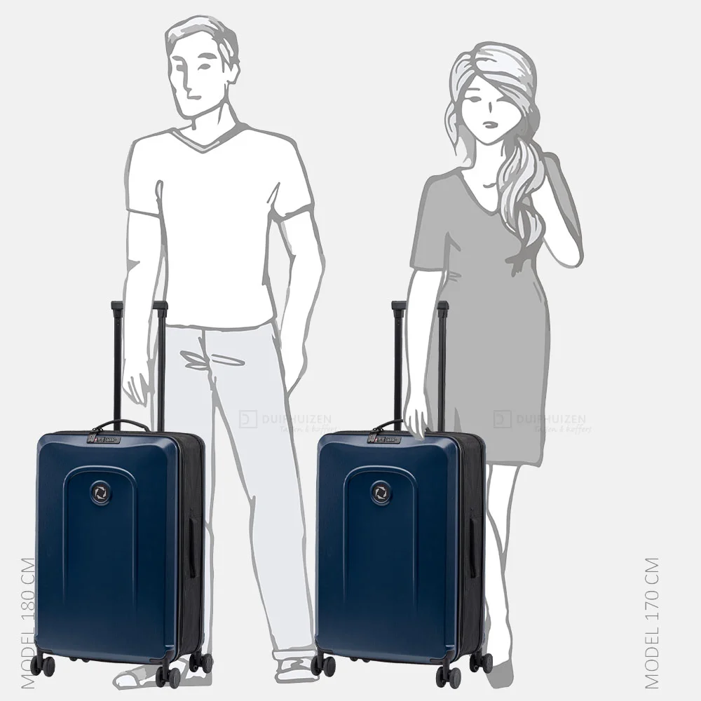 Senz Foldaway koffer opvouwbaar 66 cm midnight blue bij Duifhuizen