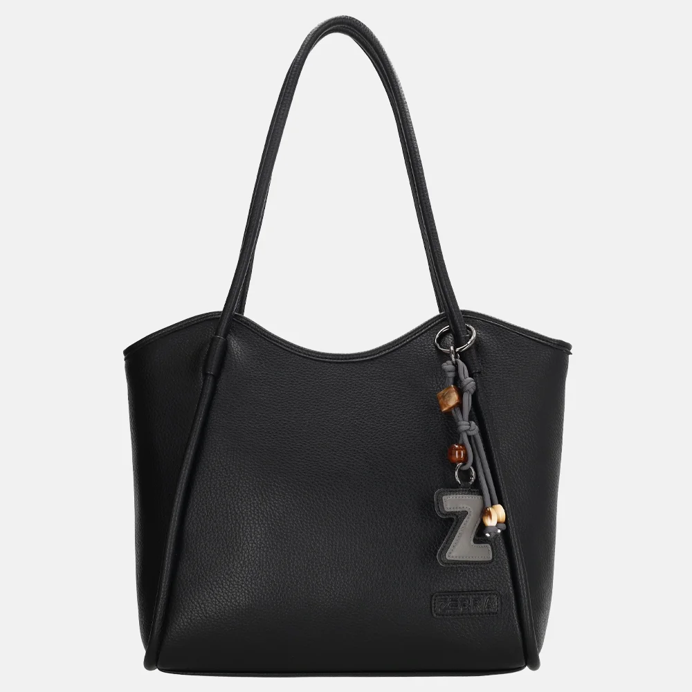 Zebra Trends Sofie shopper met laptopvak 13 inch zwart bij Duifhuizen