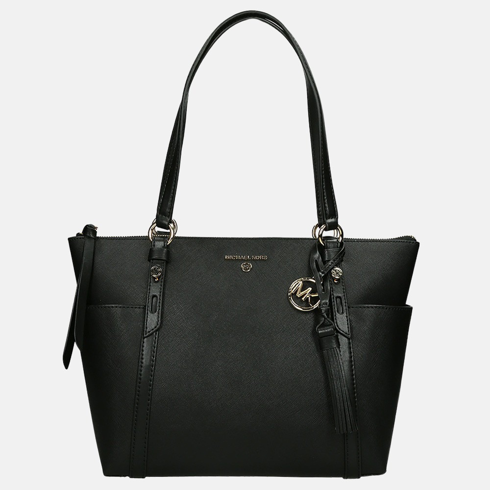 Michael Kors Sullivan shopper M black bij Duifhuizen
