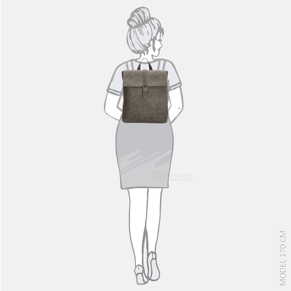 Zebra Trends Loiza rugzak grey bij Duifhuizen