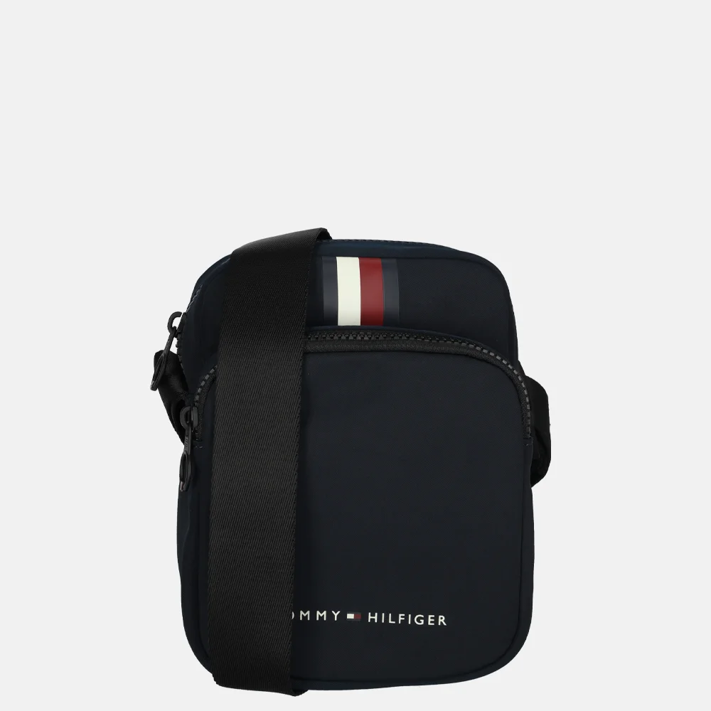 Tommy Hilfiger skyline stripe mini reporter schoudertas space blue