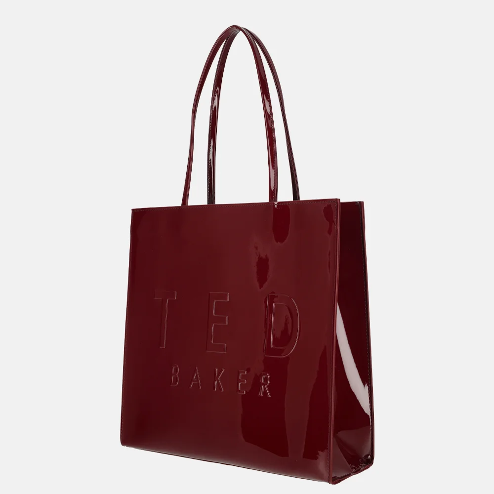 Ted Baker Iconny icon bag shopper L oxblood bij Duifhuizen