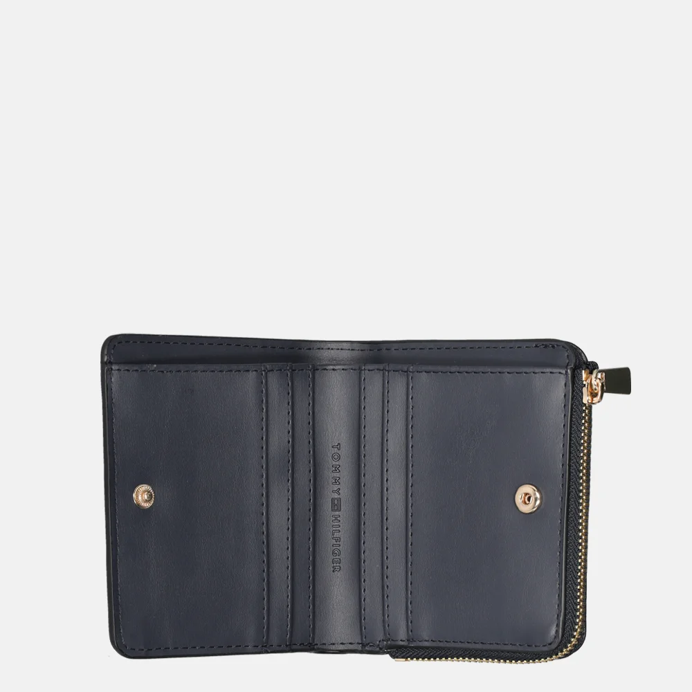 Tommy Hilfiger Flag portemonnee space blue bij Duifhuizen