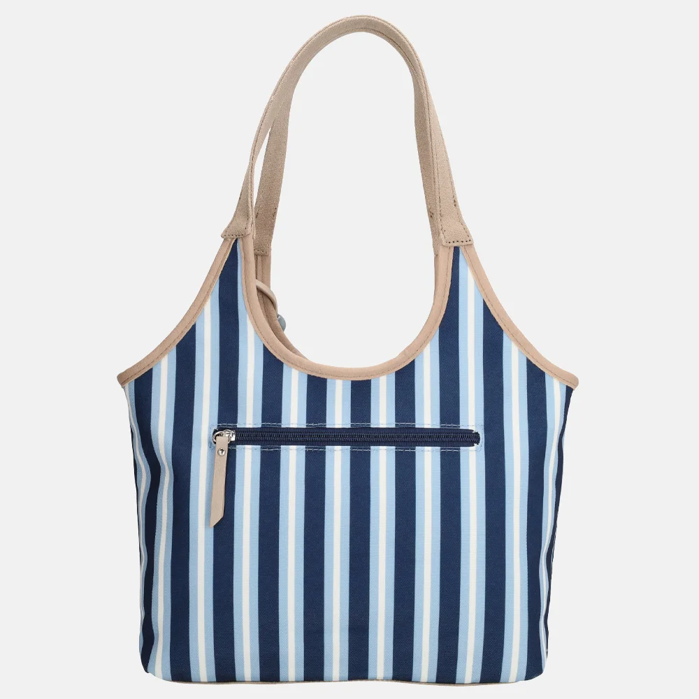 Zebra Trends Mira shopper streep M middenblauw bij Duifhuizen