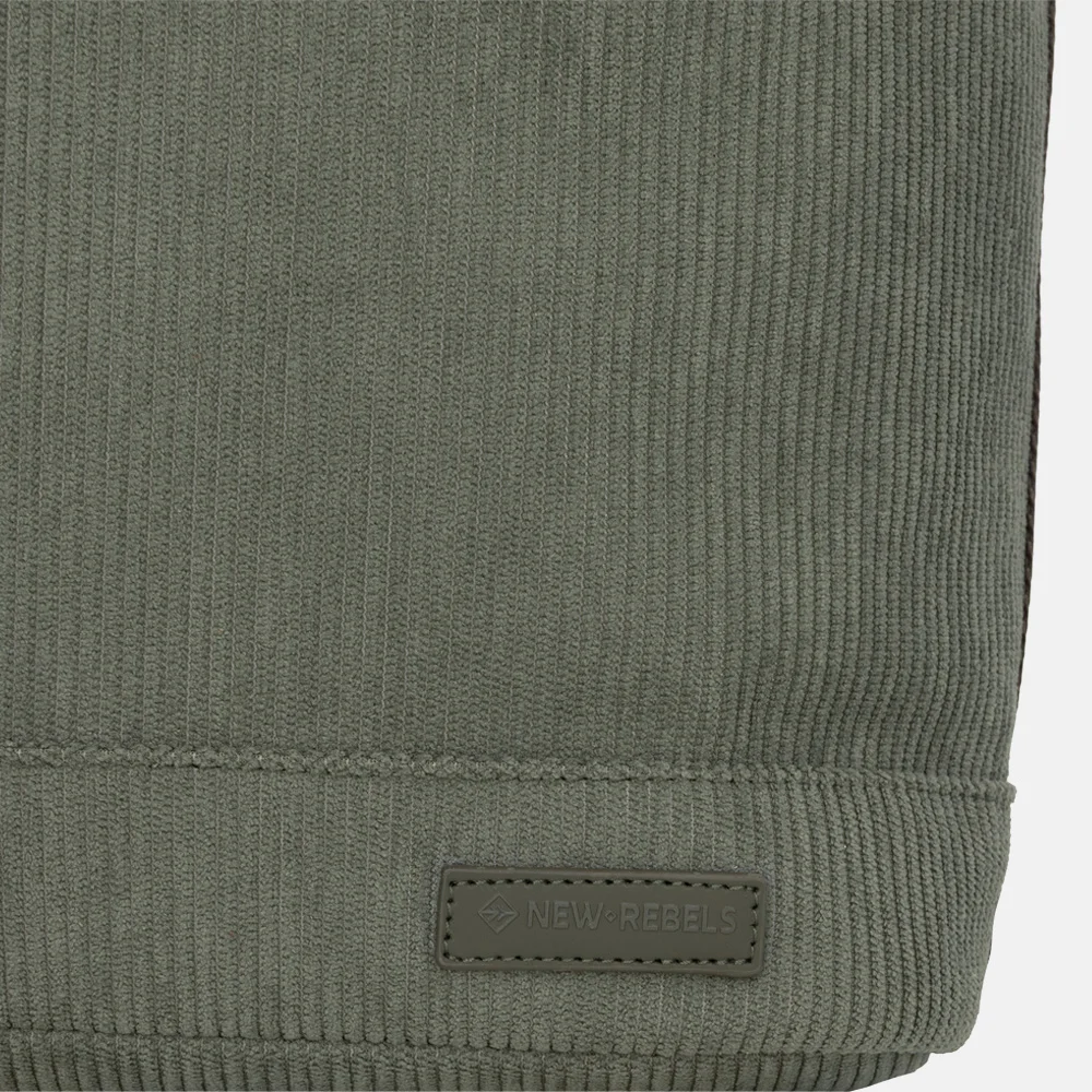 New Rebels New York rugzak rolltop 13 inch sage green bij Duifhuizen