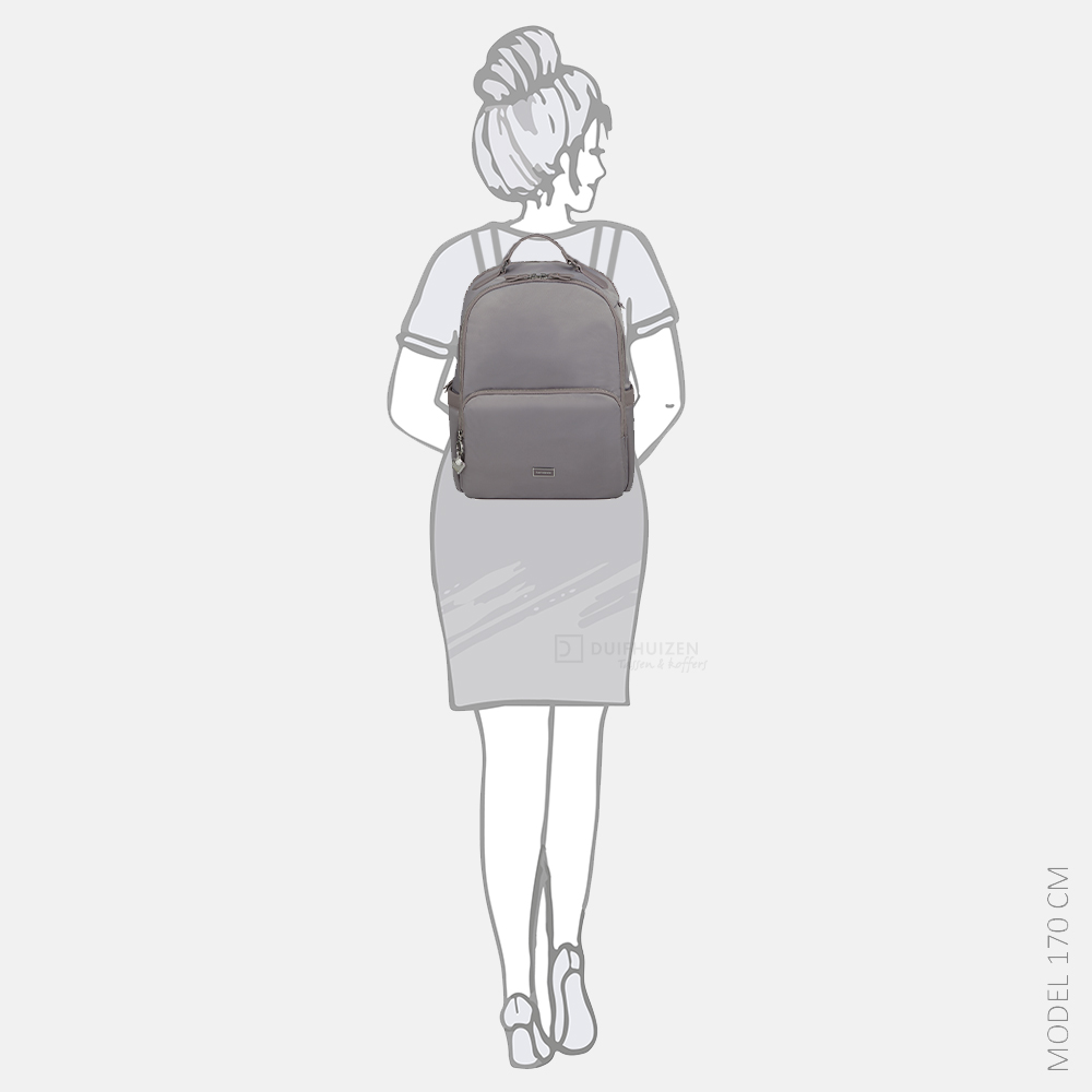 Samsonite Karissa Biz 2.0 rugzak 14.1 inch lilac grey bij Duifhuizen