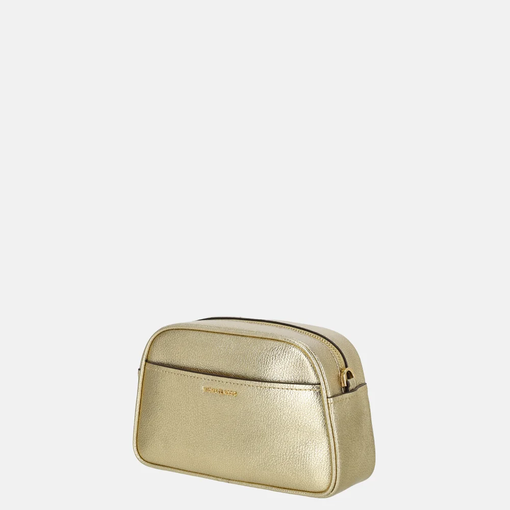 Michael Kors Jet set crossbody tas pale gold bij Duifhuizen