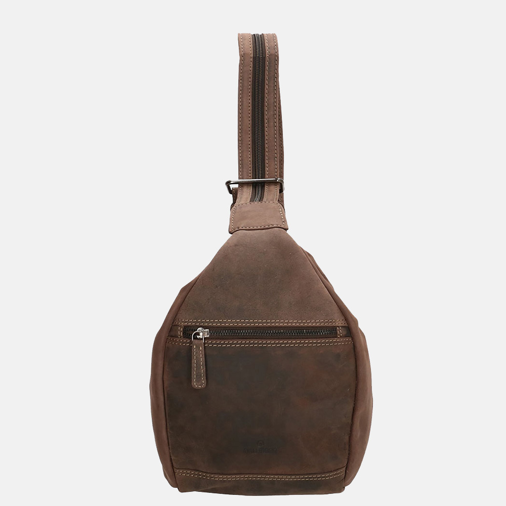 Old West rugzak dark brown bij Duifhuizen
