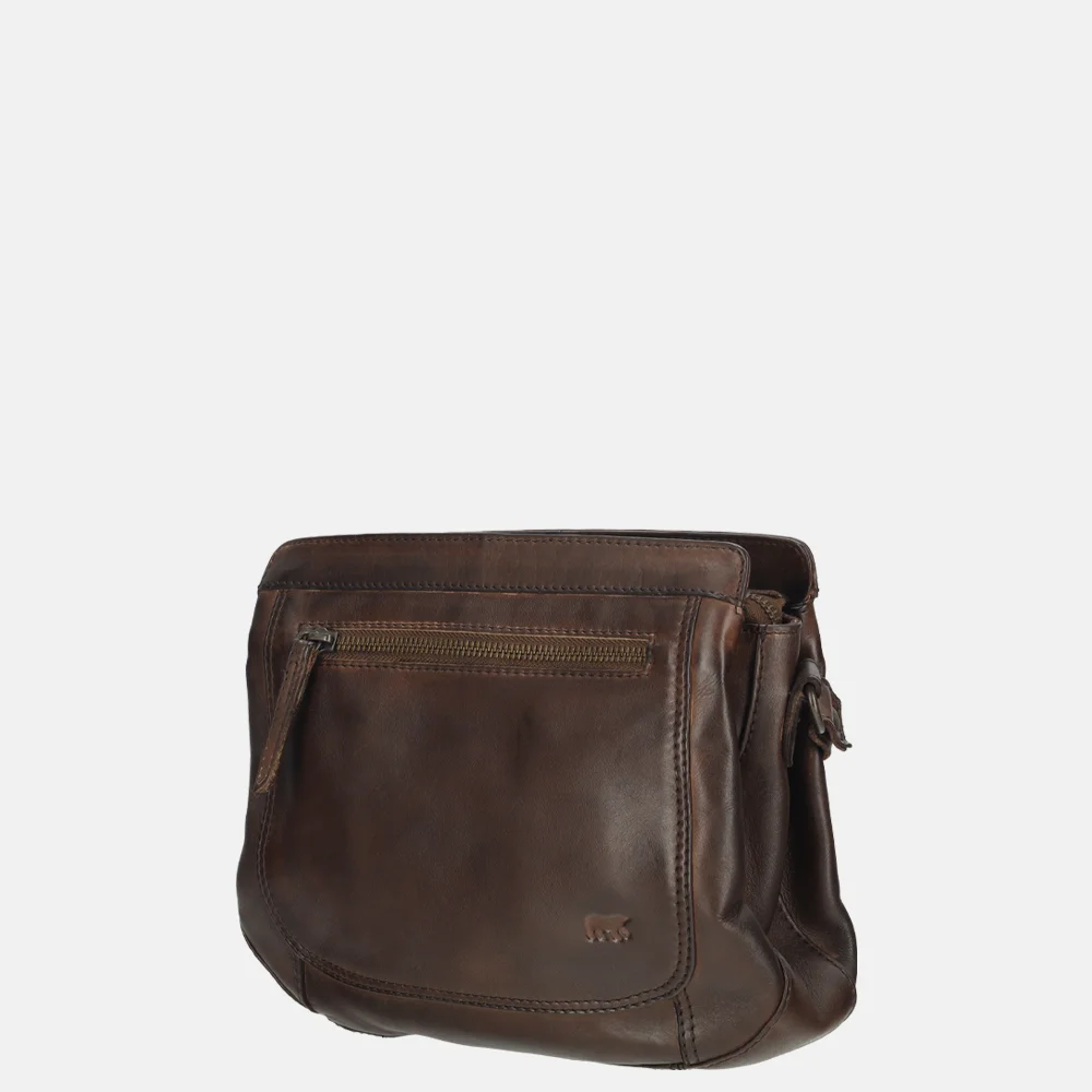Bear Design Miley crossbody tas donkerbruin bij Duifhuizen