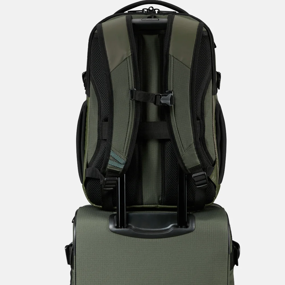 Samsonite Roadseeker laptoprugzak M 15 inch dark olive bij Duifhuizen