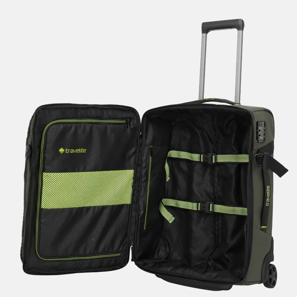 Travelite Briize reistas op wielen 55 cm khaki bij Duifhuizen