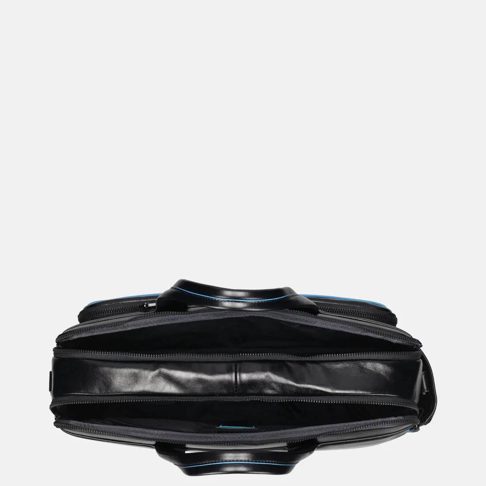 Piquadro laptoptas 15.6 inch blue bij Duifhuizen
