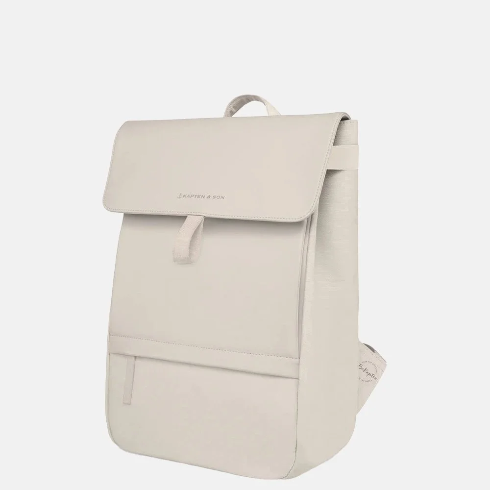 Kapten & Son Fyn rugzak 15 inch sandstone bij Duifhuizen