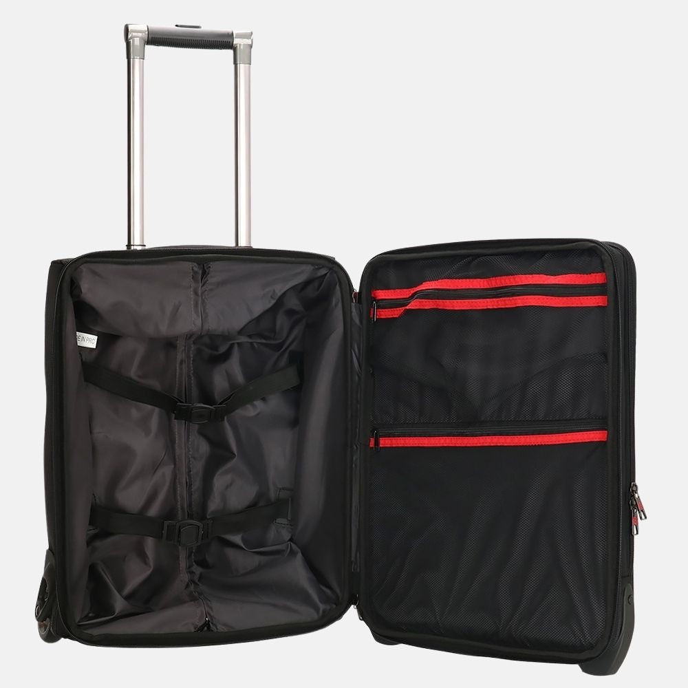 Enrico Benetti Cornell business trolley 15 inch black bij Duifhuizen
