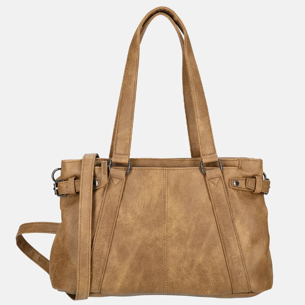 Enrico Benetti Emma schoudertas camel
