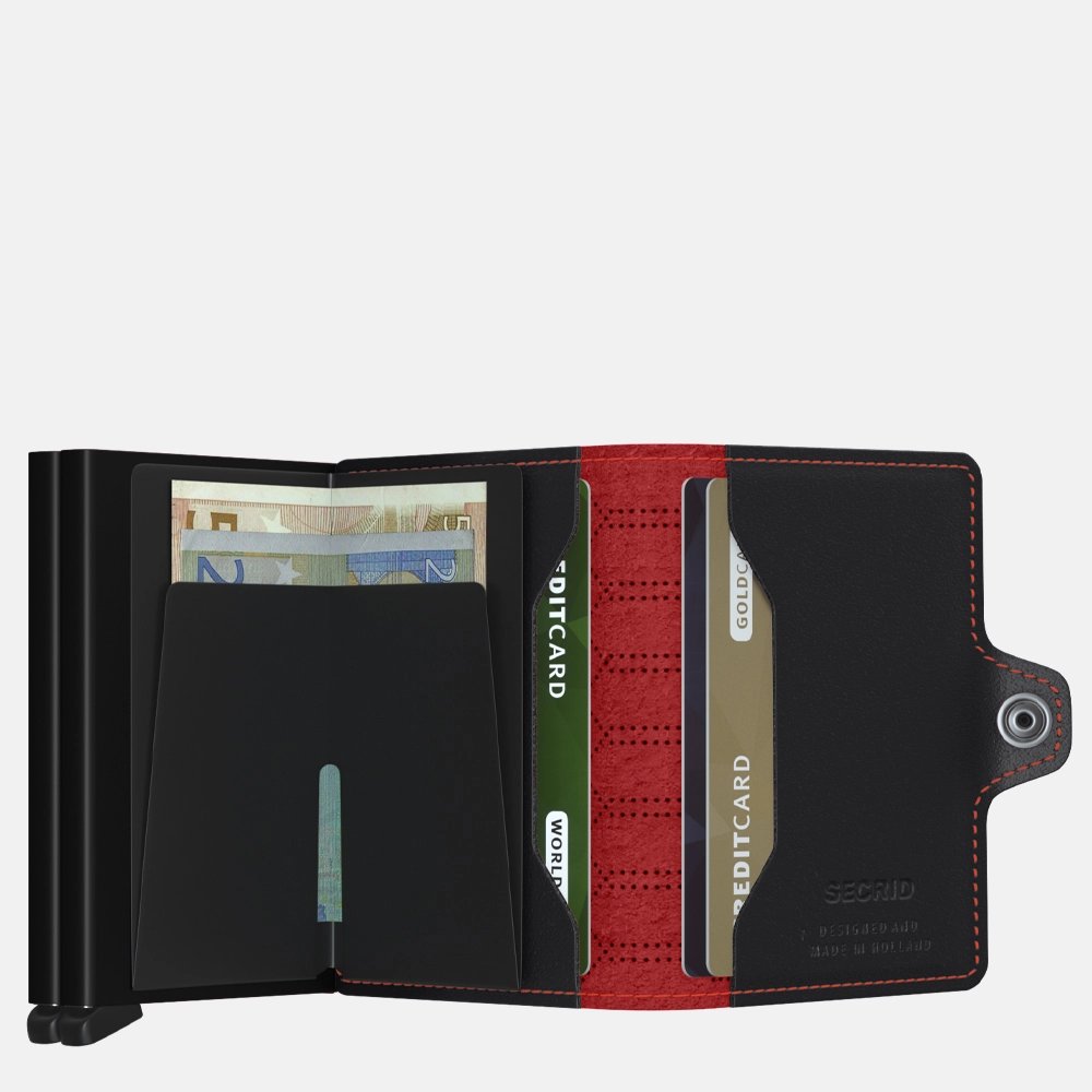 Secrid Twinwallet pasjeshouder fuel black-red bij Duifhuizen