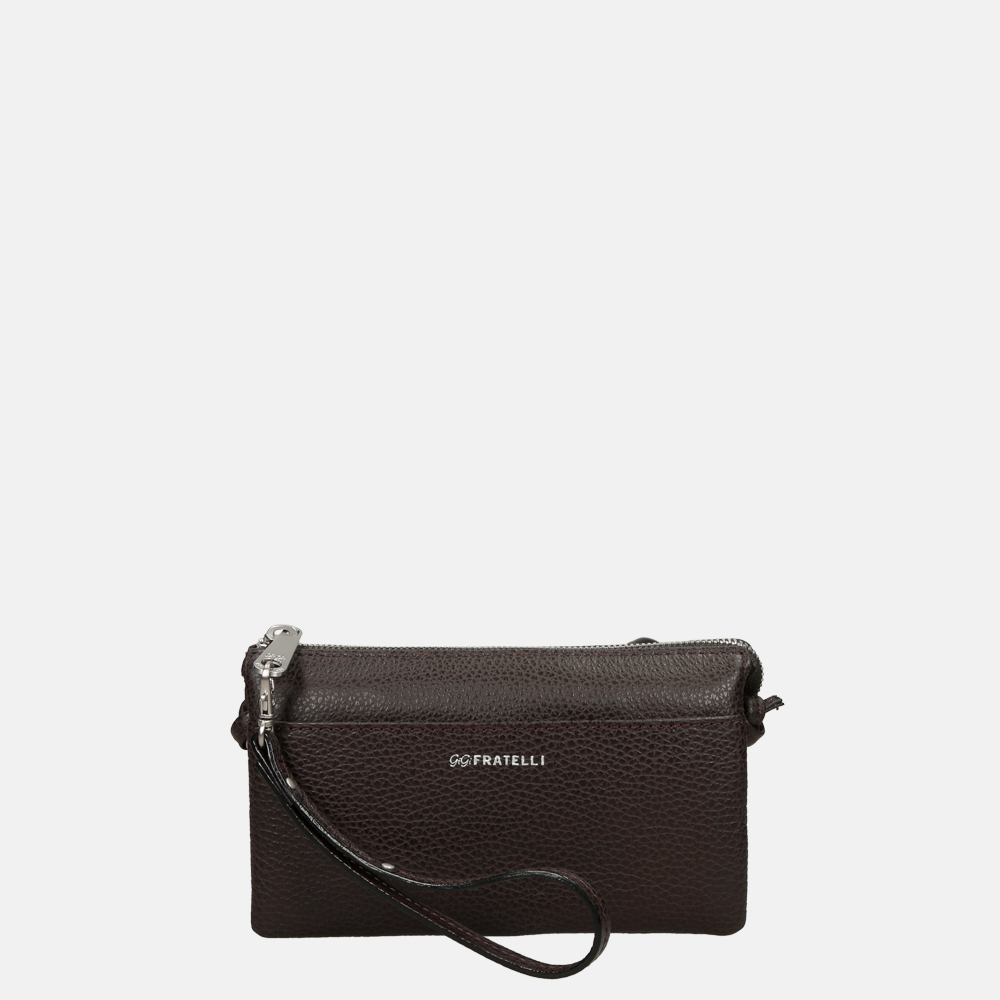 Gigi Fratelli Romance crossbody tas espresso bij Duifhuizen