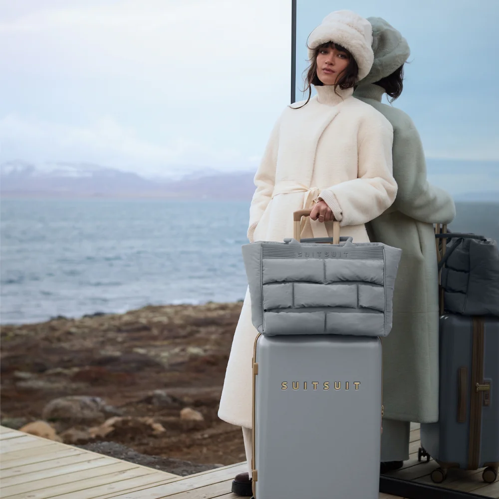 SUITSUIT Fusion Daily Puffer shopper frosted grey bij Duifhuizen