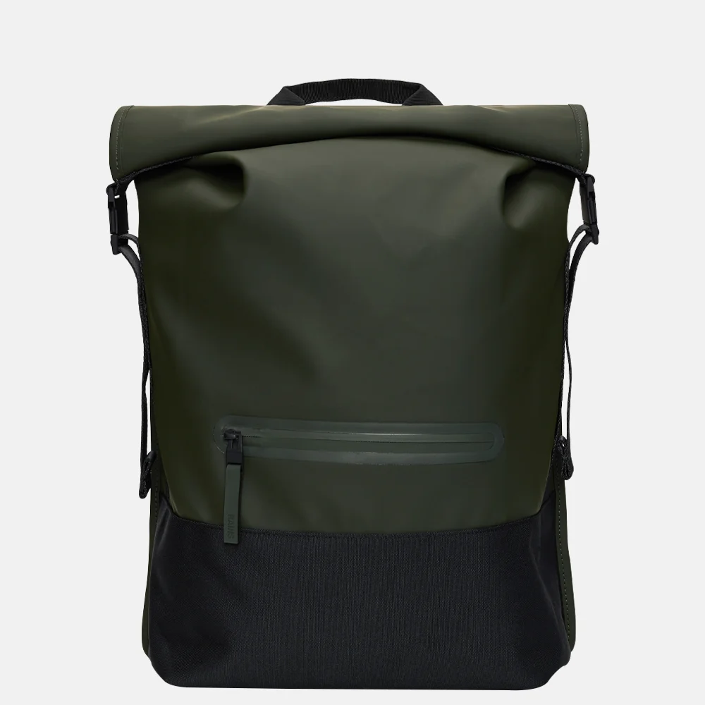 Rains Trail Rolltop rugzak 15 inch green 