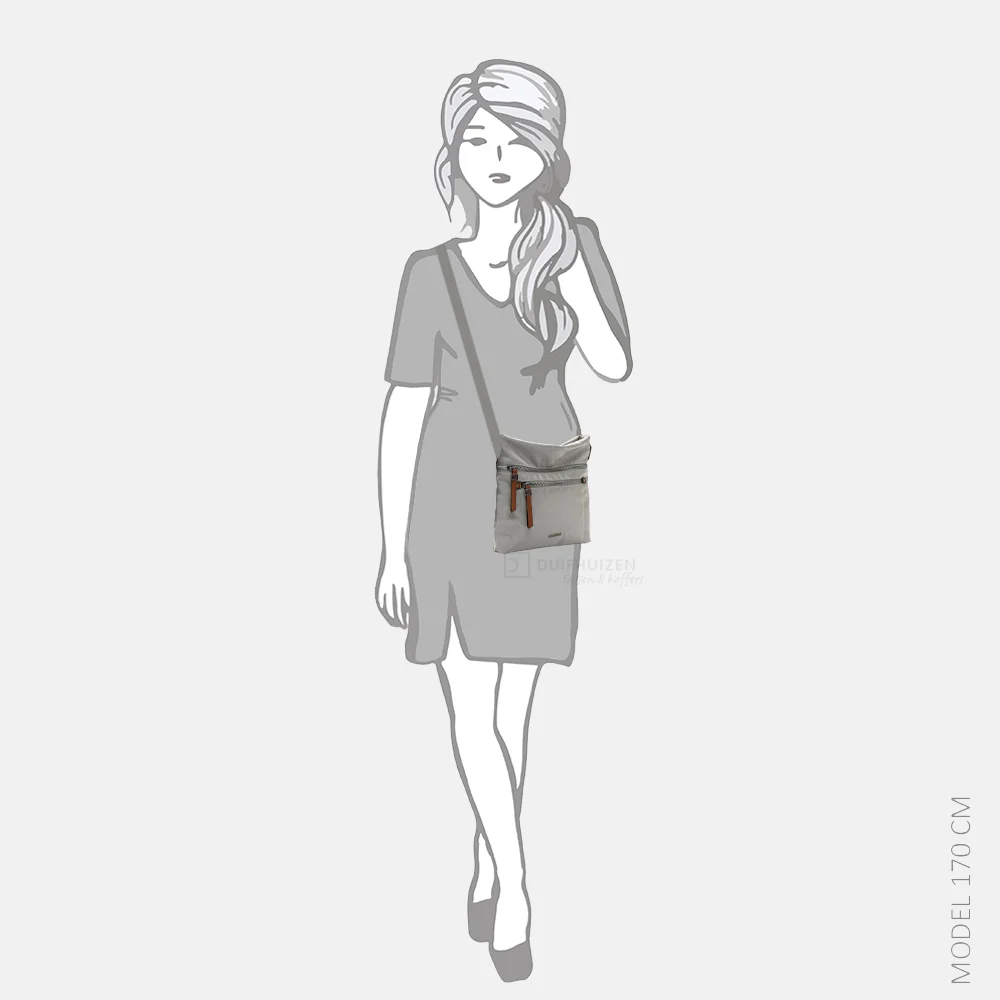 Emily & Noah Esther crossbody tas khaki bij Duifhuizen