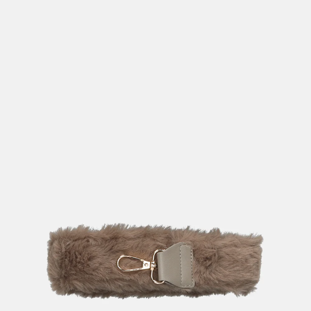 Duifhuizen faux fur schouderband grijs goud bij Duifhuizen