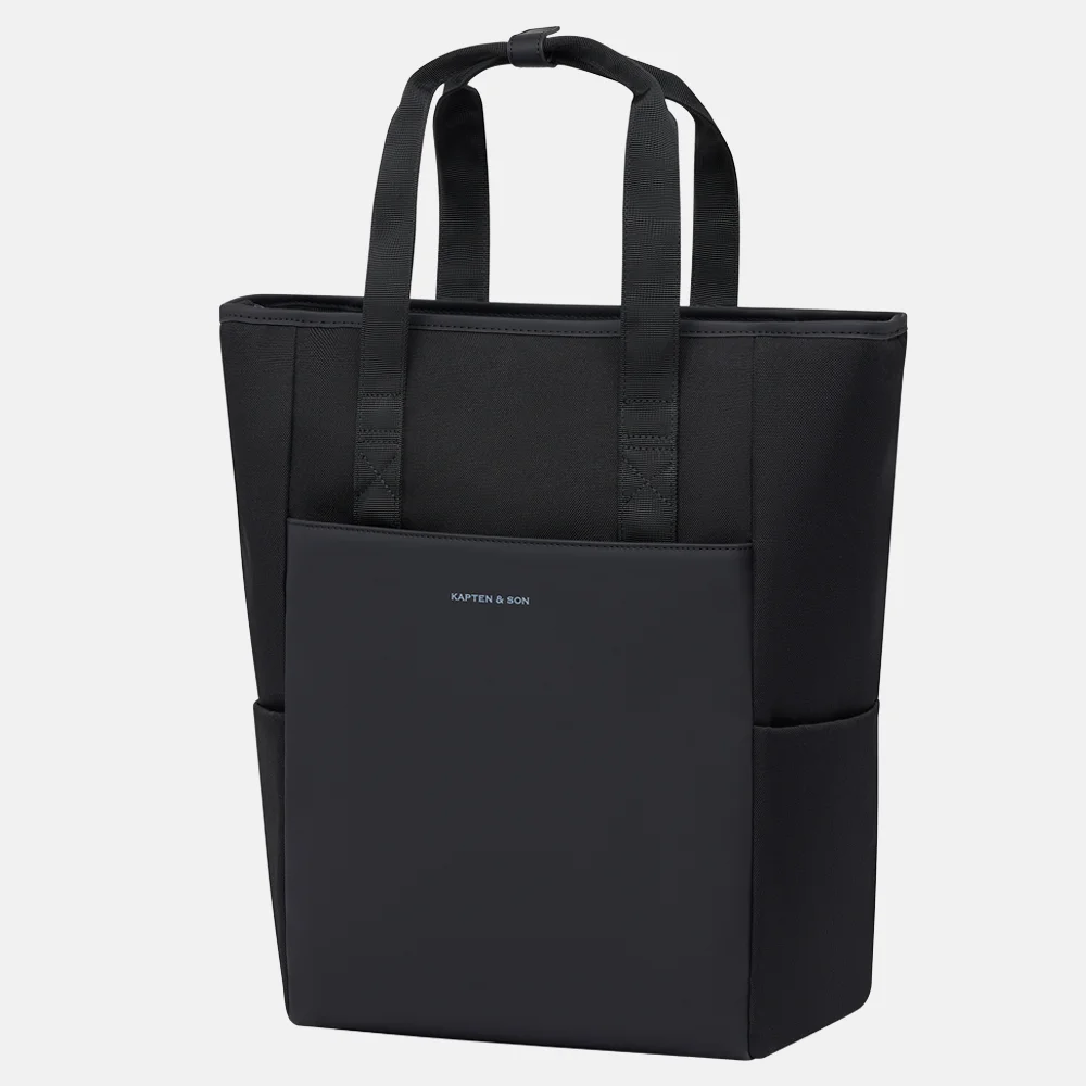 Kapten & Son Lindby Pro laptoprugzak all black bij Duifhuizen