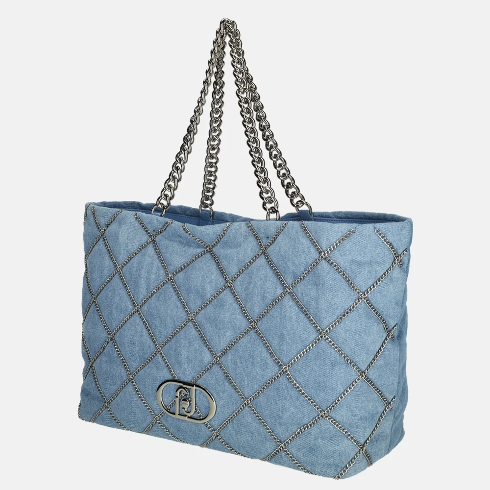 Liu Jo shopper L light denim bij Duifhuizen
